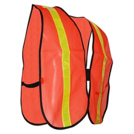 MAGID CRV2431E Mesh High-Visibility Safety Vest, 2XL - 5XL, Hi/Vis Orange