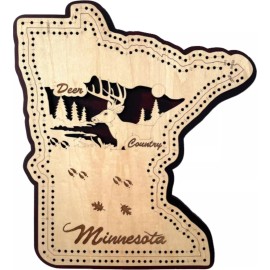 Minnesota, Deer Minnesota Deer Country Cribbage Board