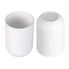 Uviviu Bathroom Cups, Plastic Toothbrush Holder, Tumbler Cup, 350ml (White)