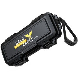 Bald Eagle Travel Humidor Cigar Box, Portable Small Cigar Case with Humidifier, Airtight, Crushproof, Waterproof, Hold up to 3-4 Cigars