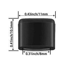 8 Pieces Air Fryer Rubber Bumpers, Aifeier ET Black Air Fryer Replacement Rubber Tips for Power XL Air Fryer Grill Pan