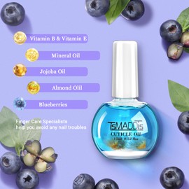 TsMADDTs Nail Manicure Kit with 3 Nail Files, 2 Buffer Blocks, Cuticle Tool with Trimmer, Pusher and Cuticle Oil for Women Nail Care