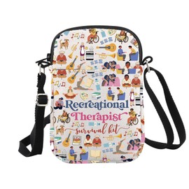WCGXKO Recreation Therapist Graduation Gift RT Gift Recreational Therapist Survival Kit Crossbody Bag (Recreational Cr CA)
