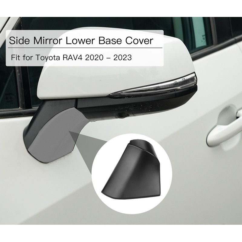 TKPUFR Right Passenger Side Mirror Base Cover Cap Compatible with
