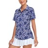 Tanst Sky Womens Golf Shirts, Loose Fit Short Sleeve Golf