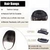 Spiferpo Clip-in Hair Bangs Extensions,with Invisible Clips Airy French and