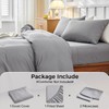 Tokokimo Double Duvet Cover Set 4PCS Bedding Set with Fitted