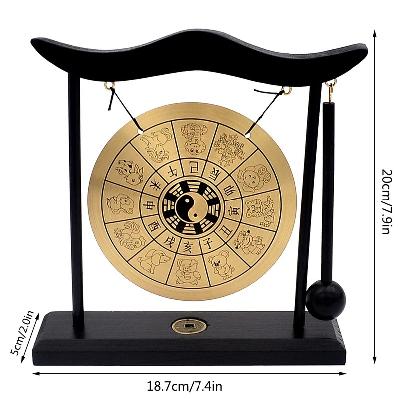 Juanxian TamTam H1304 Small Gong with Beater - Portable Brass