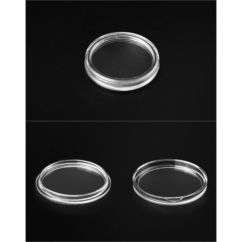 QWORK® 200PCS Coin Capsule Coin Holder - 25mm - Plastic