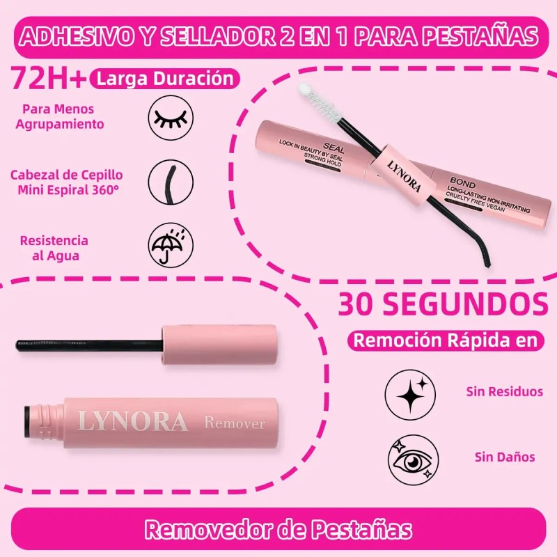 Kit De Extensiones De Pestañas 3d Volumen D-8-18mm Esponjoso