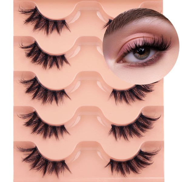 Half Eyelashes, Artificial Eyelashes, Natural Half Lashes, Cat Eye Clear