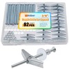 weideer 92Pcs Toggle Bolts 3/16" Heavy Duty Drywall Anchors and