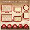 LuxDuo Silicone Baking Mat Set of 6, Non Stick Food