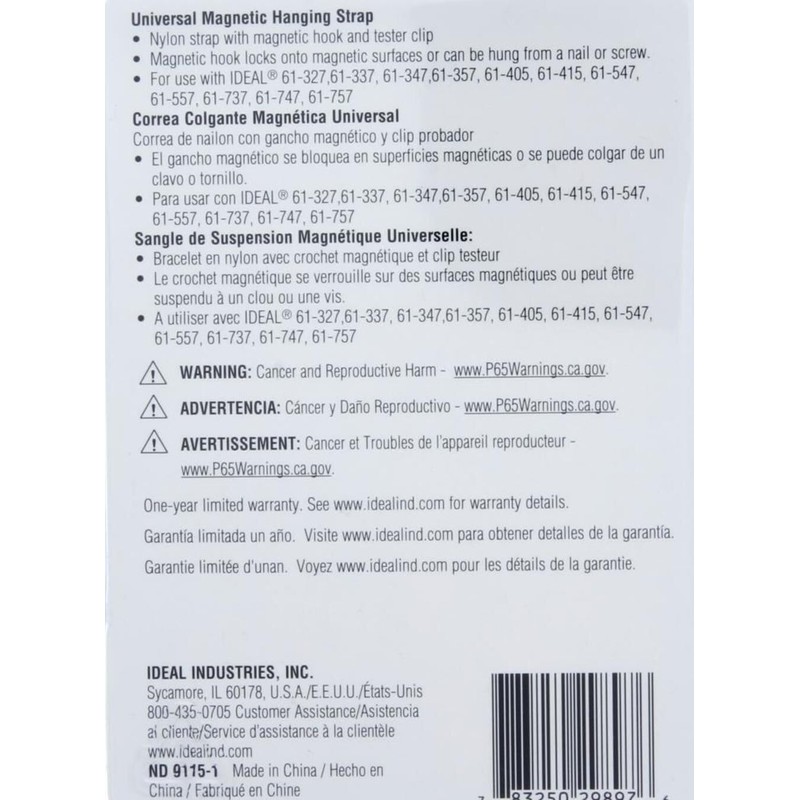 IDEAL Electrical TL-757 Universal Test Leads and Alligator Clips