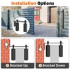 MeBantoo Sliding Gate Guide Roller Kit, Heavy Duty Black Nylon