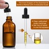 4 Pack 100ml Glass Dropper Bottles with Measured Dropper -