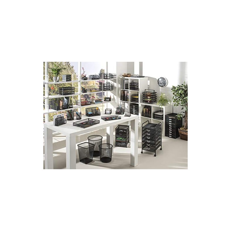 OSCO Black Wiremesh Waste Bin | Round | Height -