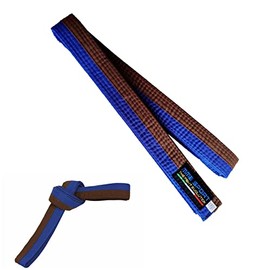Judo Aikido Taekwondo Martial Arts Cotton Karate Belt (260 cm, Blue/Brown)