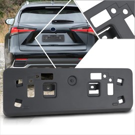Rear License Plate Frames Bracket Tag Holder Compatible with 18-21 Lexus Nx300 w/Fsport Package,Matte Black