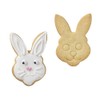 Birkmann 1010720910 Rabbit Head Cookie Cutter 1.7 cm, Plastic, Grey,