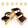 Extra Wide Dog Stairs for Large Dogs, 3-Step,Supports Up to