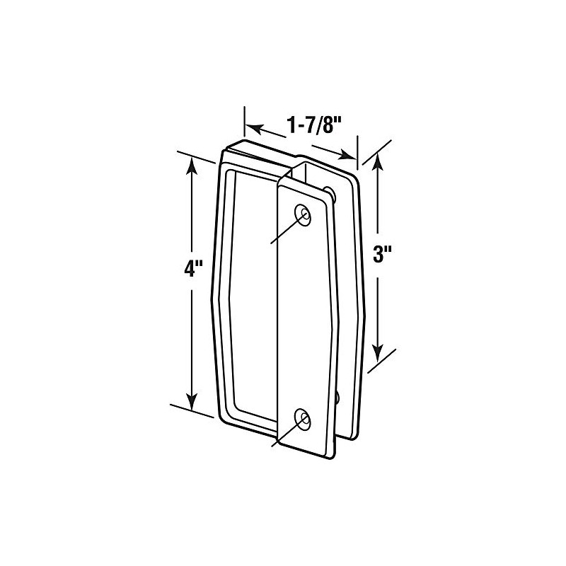 Prime-Line MP111 Sliding Screen Door Pull Set, 3 In. Hole
