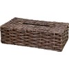 Daikai Talk Faux Lattan Tissue Case, Dark Brown, W10.6 x