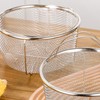 Mesh Steaming Basket Stainless Steel Comfortable Handles Heat Resistant Steaming