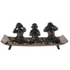 Lachineuse 3 Zen Monks on Tray, Say, See Nothing (Evil),