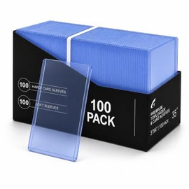 200 PIEZAS, Fundas para Tarjetas Coleccionables, Top Loaders Compatibles con MTG y TCG, 100 Piezas Duras + 100 Piezas Suaves