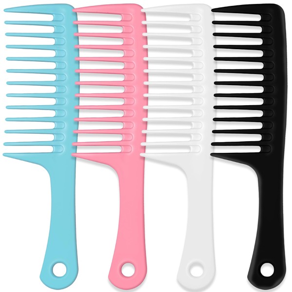 MODENGKONGJIAN MODENGKONGJIAN 4PCS Wide Tooth Detangling Comb, Large Hair Styling