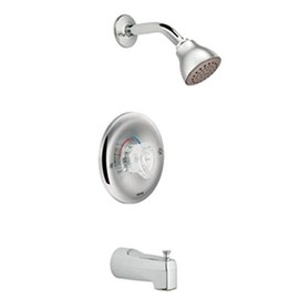 Moen T471 Chateau Single Handle Tub and Shower Trim with Single Function Showerhead, Chrome