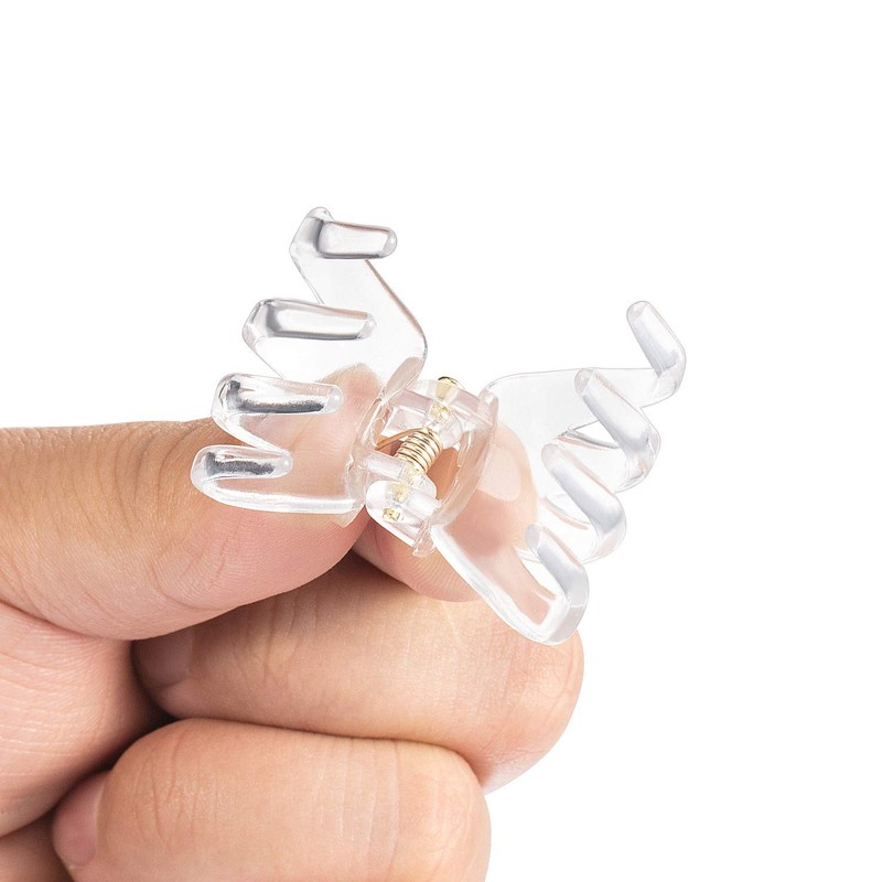 24 Pcs Octopus Mini Jaw Clips 1.2 Inch Small Hair