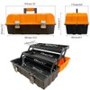 16-Inch Three-Layer Plastic Storage Box/Tool Box/Sewing Box Organizer, Multipurpose Organizer
