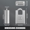 Anti-Cut Heavy Combination Lock, 54 mm Heavy Duty Padlock with