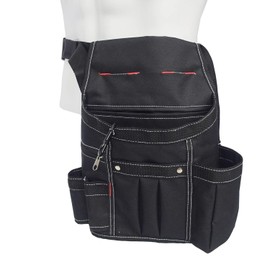GUNSEED Waist Bag, Tool Holder, Waist Bag, Belt Included, Lot of Tool Slots (Black)