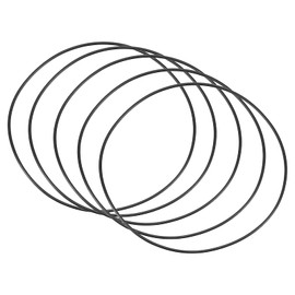 QUARKZMAN Nitrile Rubber Rings Washer 120 mm x 116 mm x 2 mm for Tap Plumber Repair Seal Connection, Black Pack of 5