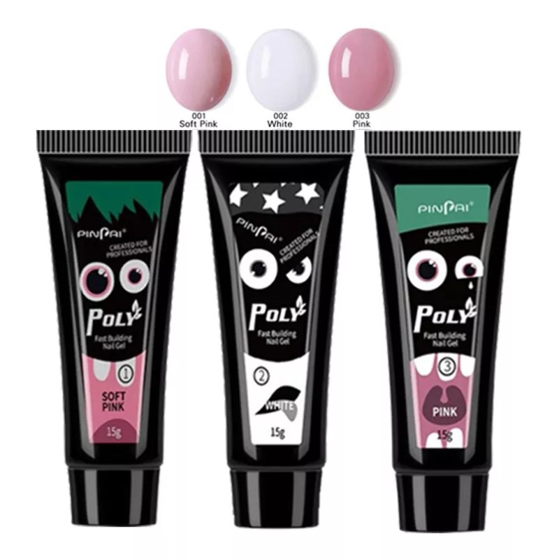Poly Gel Set 6w Uv Led Lámpara Gel Poli Kits