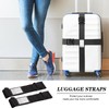 2 Pack Luggage Straps, Adjustable Luggage Straps for Suitcases, Heavy
