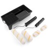 Zosenyer Farbroller Set Lackierwalze,7 Pieces Paint Roller Set,5,7,10,12CM Schaumstoff Lackroller,Lackierwanne