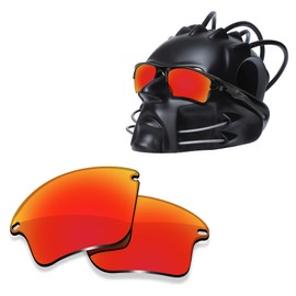 ToughAsNails Polarisierte Gläser, Ersatz für Oakley Fast Jacket XL OO9156 Sonnenbrille, Feuerorange, Feuerorange, Einheitsgröße