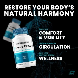 Nerve Restore (3 Pack) Nerve Restore Capsules – NerveRestore Natural Ingredients Glycogen