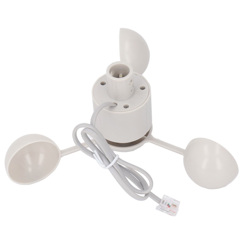 Anemometer Cup Speed Measuring Sensor Cup RJ11 Connector 3 Cups