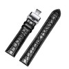 Moran Genuine Leather Watch Band, Replacement Strap, D Buckle, For