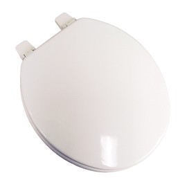 Comfort Seats U003WD00 Deluxe Molded Wood Contemporary Round Closed Front with Cover