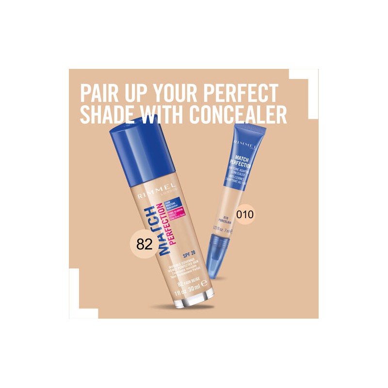 Rimmel Match Perfection Foundation 82 Fair Beige