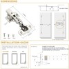 Furniware 6 Pieces Cabinet Hinges with Soft Close Cabinet Hinge