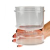 Pickles Jar Dry and Wet Dispenser Pickles Olives Hourglass Jar