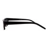 JuicyOrange Small Black Rectangular Frame Sunglasses Black Lens Spring Hinge
