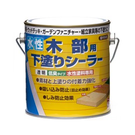 Nippe 4976124400575 Paint Paint Water-Based Primer Sealer for Wooden Parts 0.7 L; Transparent, Water-based, Indoor/Outdoor Primer, Made in Japan